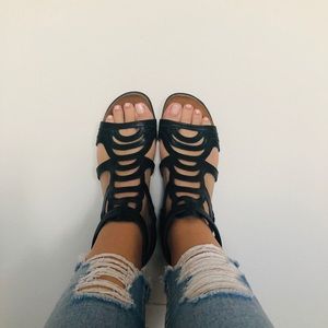 Naot black sandals
